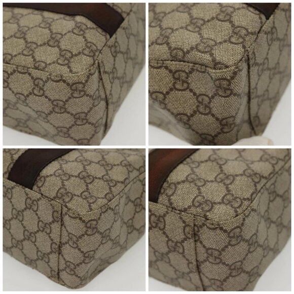 GUCCI GG Supreme Tote Bag PVC Beige Silver 141976 Auth bs28870 - Picture 14 of 16